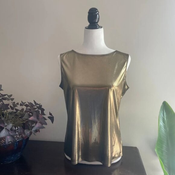 90s Libra Liquid Gold Tank Top - Picture 1 of 5